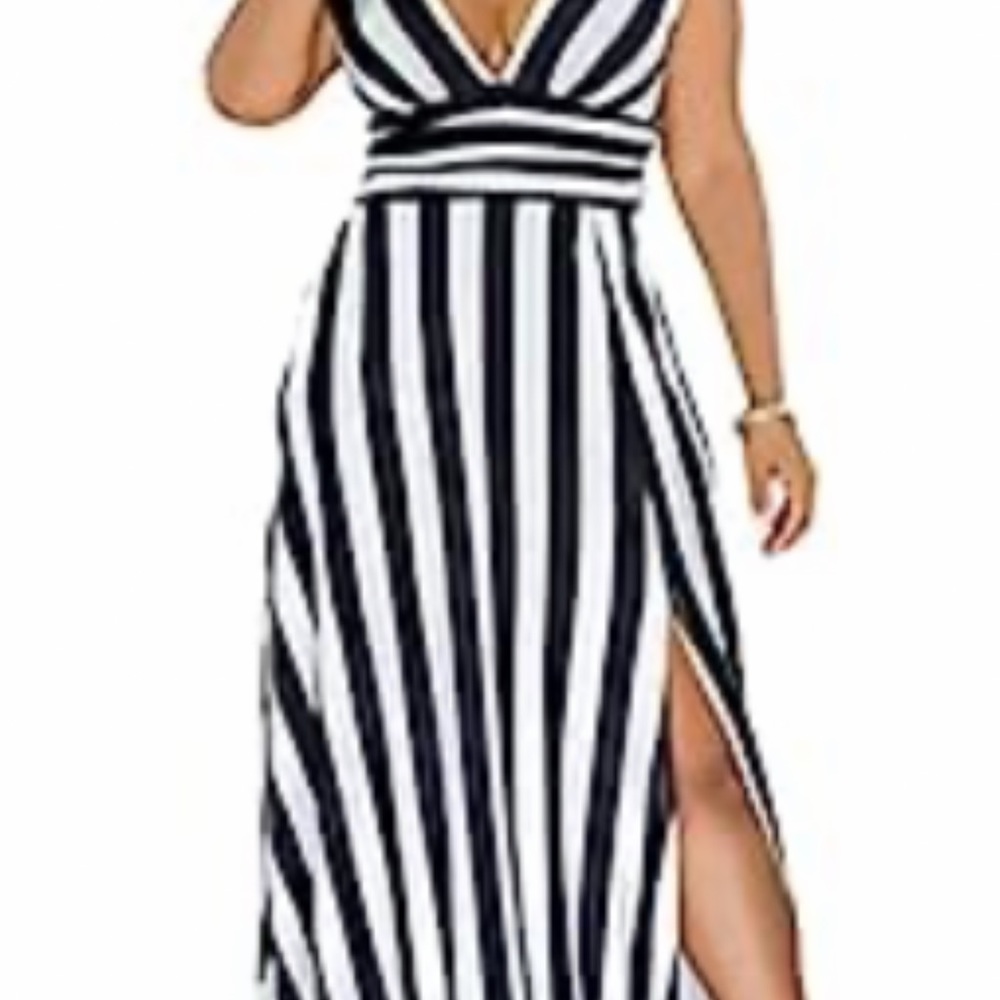 Exclusive Black & White dress 👗 size Large! - Picture 4 of 6